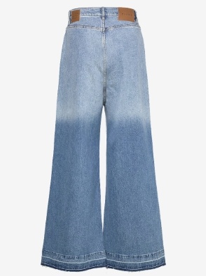 Munthe Dames Wijde Spijkerbroek, blauw