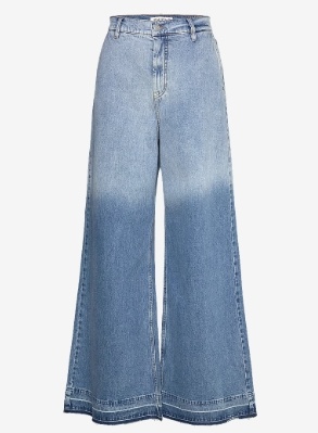 Munthe Dames Wijde Spijkerbroek, blauw