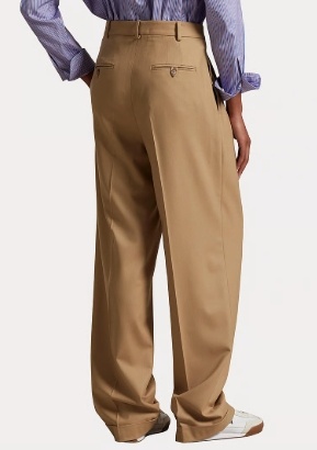 Polo Ralph Lauren Dames Wijde broek, beige