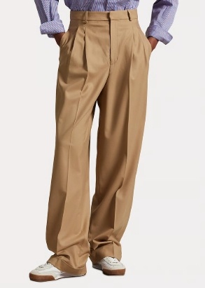 Polo Ralph Lauren Dames Wijde broek, beige