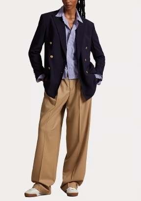 Polo Ralph Lauren Dames Wijde broek, beige