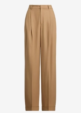 Polo Ralph Lauren Dames Wijde broek, beige