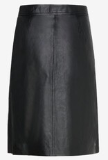 Munthe Dames Leren Rok, zwart