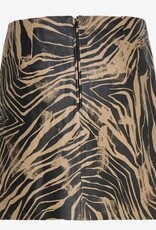 Munthe Dames Korte Leren Rok, bruin