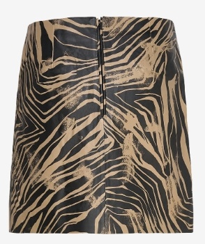 Munthe Dames Korte Leren Rok, bruin