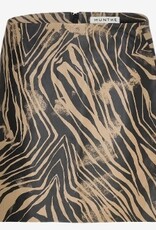 Munthe Dames Korte Leren Rok, bruin