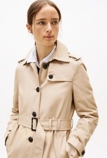 Tommy Hilfiger Dames COTTON SB HOODED Trenchcoat, beige