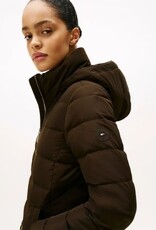 Tommy Hilfiger  Dames winterjas, donkerbruin