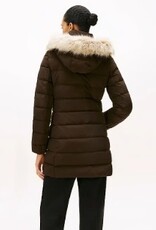 Tommy Hilfiger  Dames winterjas, donkerbruin