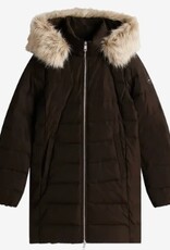 Tommy Hilfiger  Dames winterjas, donkerbruin