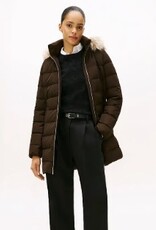 Tommy Hilfiger  Dames winterjas, donkerbruin