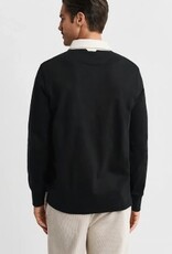 GANT Rugby Heren Lange Poloshirt, zwart