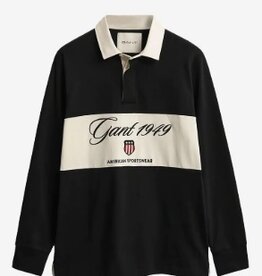 GANT Rugby Poloshirt, zwart