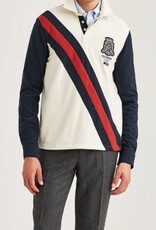 Morris Rugby Heren Lange Poloshirt, creme