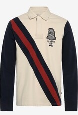 Morris Rugby Heren Lange Poloshirt, creme