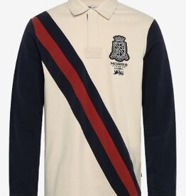 Morris Rugby Lange Poloshirt, creme