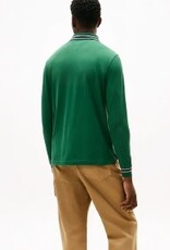 Tommy Hilfiger Rugby Heren Lange Mouwen Poloshirt, groen