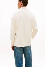 Tommy Hilfiger Rugby Heren Lange Mouwen Poloshirt, ivory