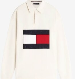 Tommy Hilfiger Rugby Lange Mouwen Poloshirt, ivory