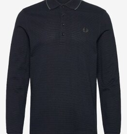 Fred Perry Lange Mouwen Poloshirt, blauw