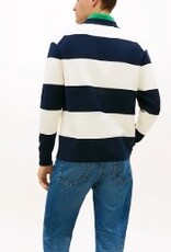 Tommy Hilfiger Heren Lange Mouwen Poloshirt, blauw