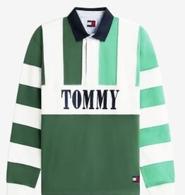 Tommy Jeans Rugby Lange Mouwen Poloshirt, groen