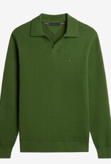 Tommy Hilfiger Heren Lange Mouwen Poloshirt, groen