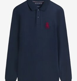 Tommy Hilfiger Lange Mouwen Poloshirt, blauw