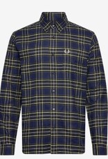 Fred Perry Heren Geruite Overhemd, blauw