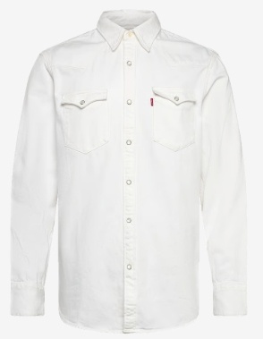 Levi's® Heren Casual Spijkeroverhemd, wit