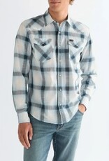 Lee  Heren Geruite Casual Overhemd, blauw