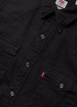 Levi's® Heren Casual Spijkeroverhemd, zwart