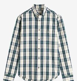 GANT Heren Geruite Overhemd, groen