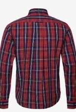GANT Heren Casual Geruite Overhemd, rood