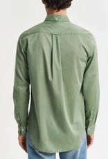 GANT Heren Casual Overhemd, olijfgroen
