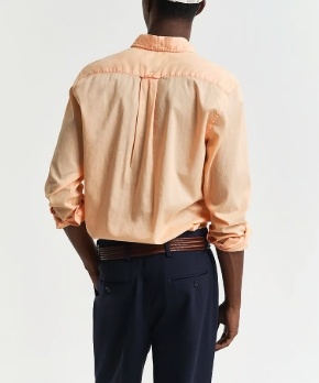 GANT Heren Casual Overhemd, koraal