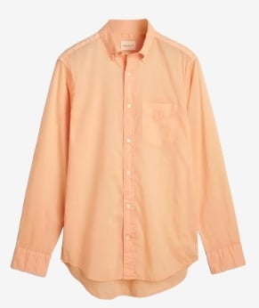 GANT Heren Casual Overhemd, koraal