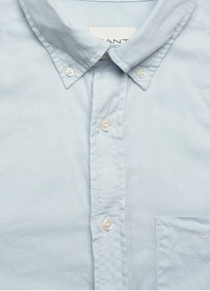 GANT Heren Casual Overhemd, lichtblauw