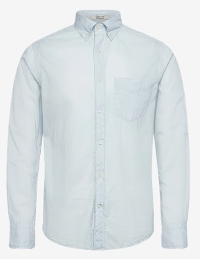 GANT Heren Casual Overhemd, lichtblauw