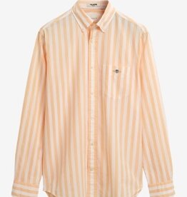GANT Casual Gestreept Overhemd, oranje