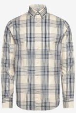 GANT Heren Casual Geruite Overhemd, wit
