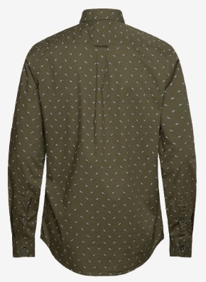 BOSS Heren Casual Overhemd, legergroen