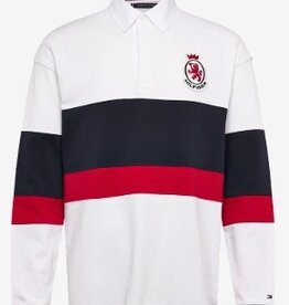 Tommy Hilfiger Rugby Poloshirt Lange Mouwen, wit