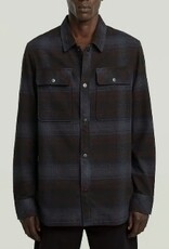 G-Star Heren Casual Geruite Overhemd, blauw