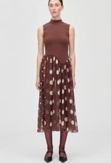 STINE GOYA Dames Mouwloze Midijurk, bruin