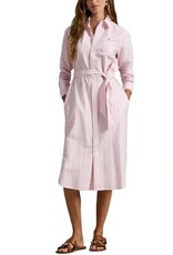Polo Ralph Lauren Dames Lange Overhemdjurk, roze