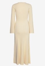 Malina Dames V-hals Lange Jurk, gebrokenwit