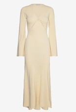 Malina Dames V-hals Lange Jurk, gebrokenwit