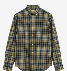 GANT Heren Geruite Overhemd, blauw