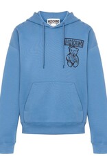 Moschino Heren Relaxed teddy Bear Hoodie met capuchon, blauw